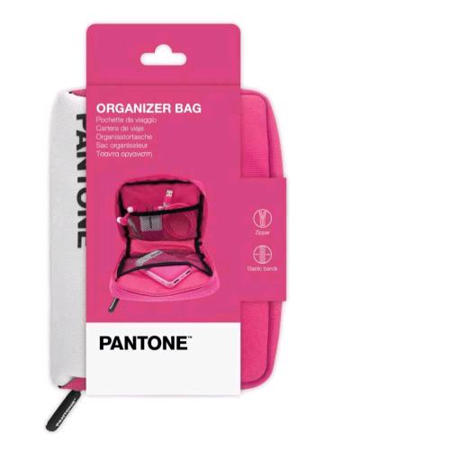 Pantone Travel Bag Borsello Da Viaggio Per Accessori In Poliestere 12.5X15X5 Cm 2 Scomparti Rosa - RMN negozio di elettronica