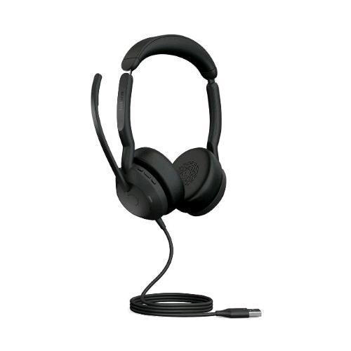 Jabra Evolve2 50Cuffie Con Microfono On-Ear Cablato Usb-A Bluetooth Eliminazione Rumore Attivata Tecnologia Jabra Air Comfort Nero - RMN negozio di elettronica