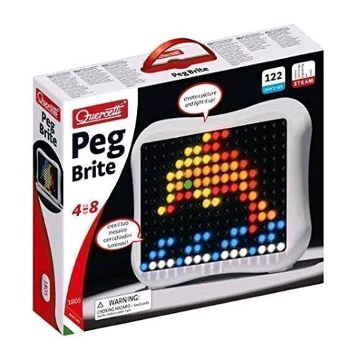 Quercetti Peg Brite Mosaico Luminoso Con Chiodini - RMN negozio di elettronica