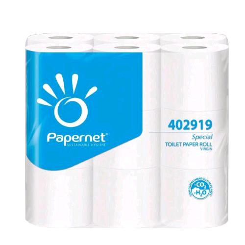 Papernet Carta Igienica Microgroffrata 2 Veli 19.80 Mt 180 Strappi Bianco Conf 18 Pz. - RMN negozio di elettronica