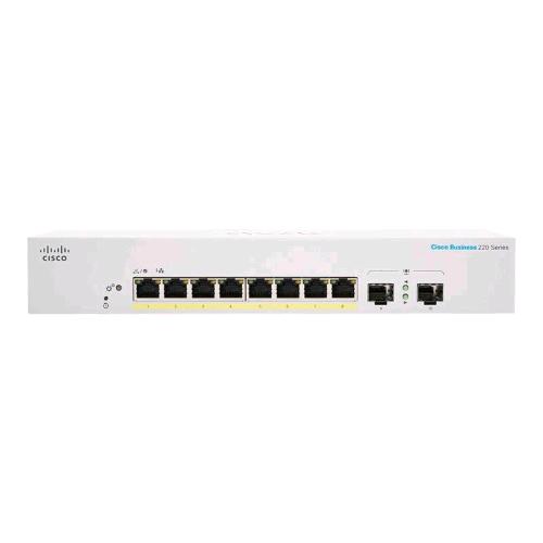 Cisco Business 220 Series Cbs220-8P-E-2G Switch Gestito L2 - 8 X 10/100/1000 (Poe+) + 2 X Gigabit Sfp (Uplink) Poe+ (67 W) Montabile Su Rack - RMN negozio di elettronica