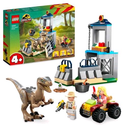 Lego Jurassic World La Fuga Del Velociraptor Con 2 Minifigure - RMN negozio di elettronica