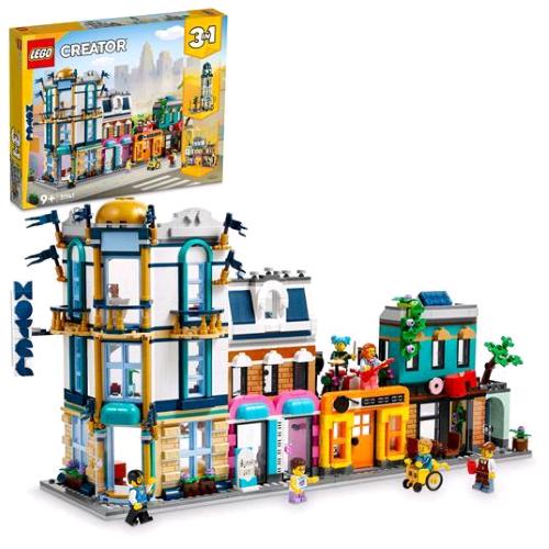 Lego Creator Strada Principale 3 In 1 Con 4 Edifici E 6 Minifigure - RMN negozio di elettronica