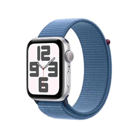 Apple Watch Se 2023 Gps 44Mm Aluminium Case Silver Con Cinturino Sport Loop Winter Blue - RMN negozio di elettronica