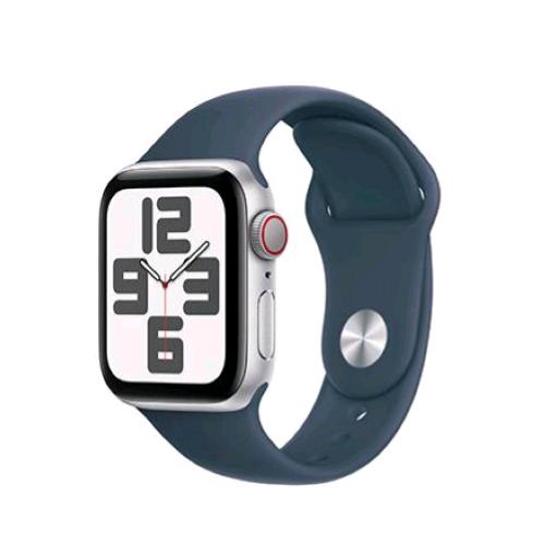 Apple Watch Se 2023 Gps + Cellular 40Mm Aluminium Case Silver Con Cinturino Sport Band Storm Blue M/L - RMN negozio di elettronica
