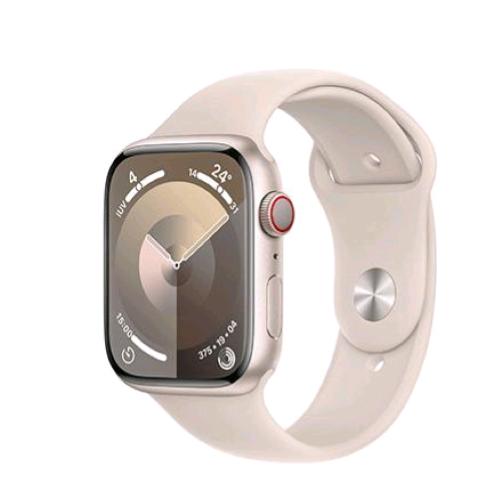 Apple Watch Series 9 Gps + Cellular 45Mm Aluminium Case Starlight Con Cinturino Sport Band Starlight M/L - RMN negozio di elettronica