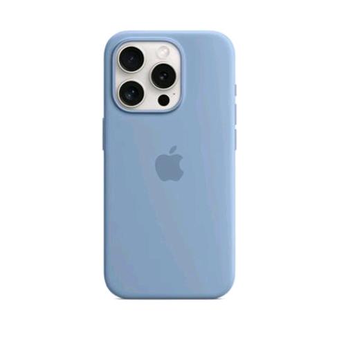 Apple Iphone 15 Pro Custodia Magsafe In Silicone Winter Blue - RMN negozio di elettronica