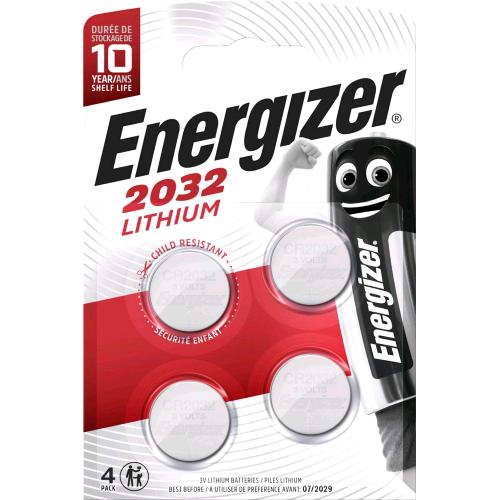 Energizer Cr2032 Batterie A Bottone Al Litio 3V Conf 4 Pz. - RMN negozio di elettronica