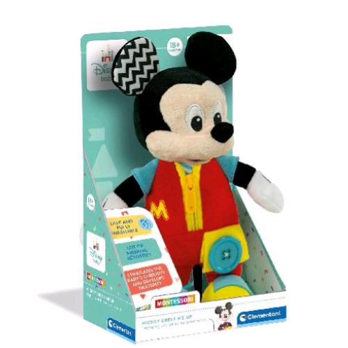 Clementoni Baby Mickey Dress Me Up Metodo Montessori Peluches Sensoriale Educativo - RMN negozio di elettronica