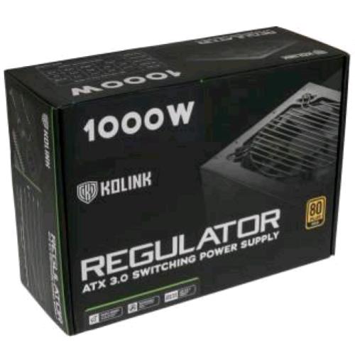 Kolink Regulator Alimentatore Atx 1.000W Modulare Certificazione 80+ Gold Raffreddamento Attivo Black - RMN negozio di elettronica