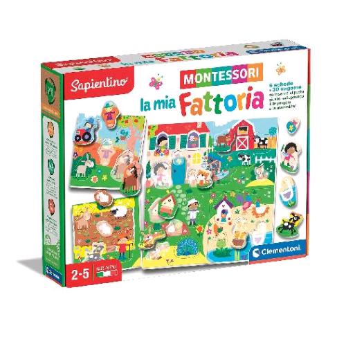 Clementoni Sapientino Montessori La Mia Fattoria Gioco Educativo Con 6 Schede E 30 Sagome - RMN negozio di elettronica