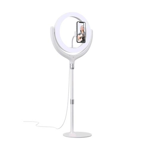 Devia Supporto Smartphone E Luce Led Ruotante Di 360 Gradi Regolabile 12" 10 W Bianco - RMN negozio di elettronica