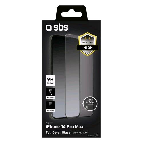 Sbs Apple Iphone 14 Pro Max Proteggi Schermo Full Cover In Vetro Temperato Trasparente - RMN negozio di elettronica