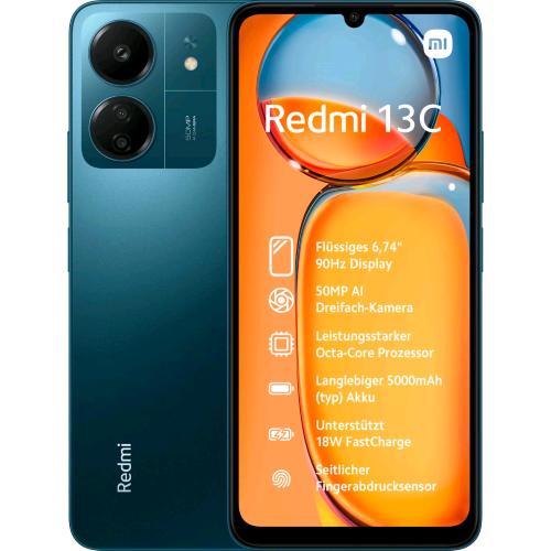 Xiaomi Redmi 13C Dual Sim 6.74" Octa Core 256Gb Ram 8Gb 4G Lte Italia Navy Blue - RMN negozio di elettronica