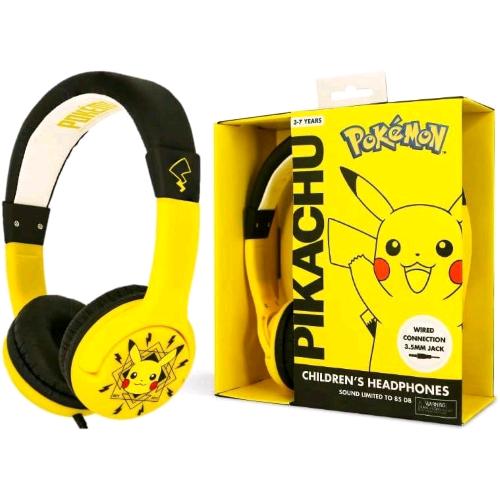 Otl Pokemon Pikachu Yellow Premium Junior Cuffie Per Bambini Con Cavo Jack 3.5Mm Giallo - RMN negozio di elettronica