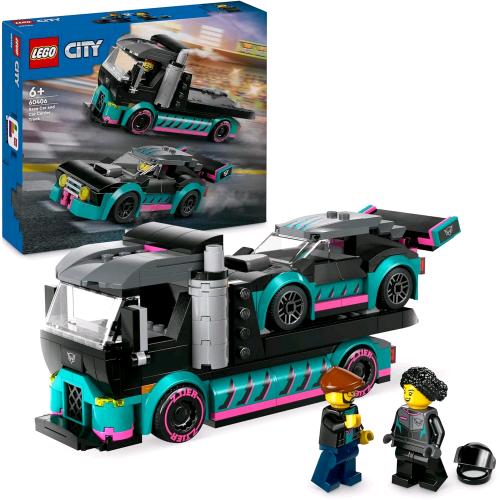 Lego City Auto Da Corsa E Trasportatore Veicolo Da Costruire Con Rampa E 2 Minifigure - RMN negozio di elettronica