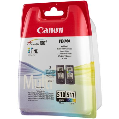 Canon Multipack Pg-510 + Cl-511 Cartuccia Inkjet - RMN negozio di elettronica