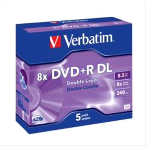 Verbatim Dvd+R Double Layer 8.5Gb 8X Cf.5 Xx 43541/5 - RMN negozio di elettronica