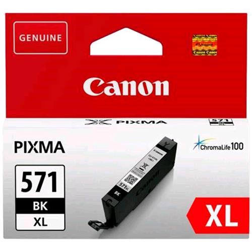 Canon Cli-571Bk Xl Serbatoio Xl Nero Per Pixma Mg5750-Mg6850-Mg7750 11Ml - RMN negozio di elettronica