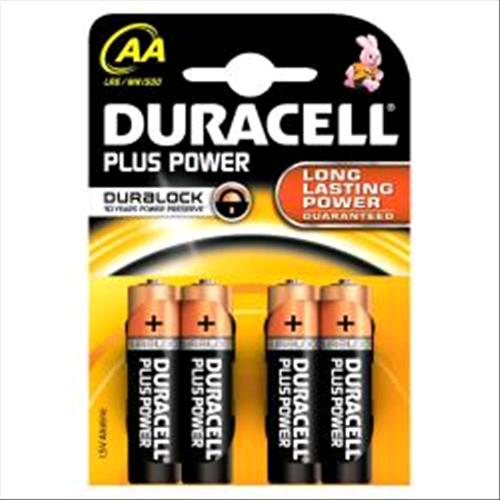 Duracell Plus Power Aa Mn1500 Lr6 Batteria Stilo Alcalina Conf 4 Pz. - RMN negozio di elettronica