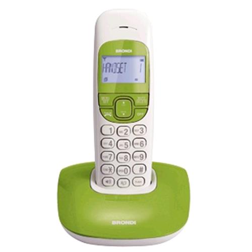 Brondi Nice Telefono Cordless Vivavoce Rubrica Sveglia Snooze Colore Verde - RMN negozio di elettronica