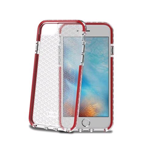 Celly Apple Iphone 7 Cover In Tpu Trasparente Con Bordo Rosso - RMN negozio di elettronica