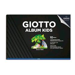Giotto Kids Album A4 220 Gr Carta Nera Monoruvida Ideale Per Lavori Manuali Origami Colle Glitterate Colori Metallici Conf 5 Pz. - RMN negozio di elettronica