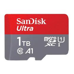 Sandisk Ultra Microsd Xc 1.000Gb Con Adattatore Sd Classe 10 U1 120 Mb/S Rosso Grigio - RMN negozio di elettronica