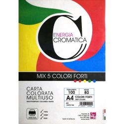 Cwr Carta Cromatica Multiuso A4 80Gr Colori Forti Assortiti Conf 100 Pz. - RMN negozio di elettronica