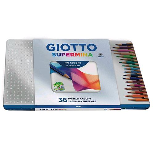 Giotto Supermina Confezione In Metallo Pastelli 3.8Mm Colori Assortiti Conf 36 Pz. - RMN negozio di elettronica