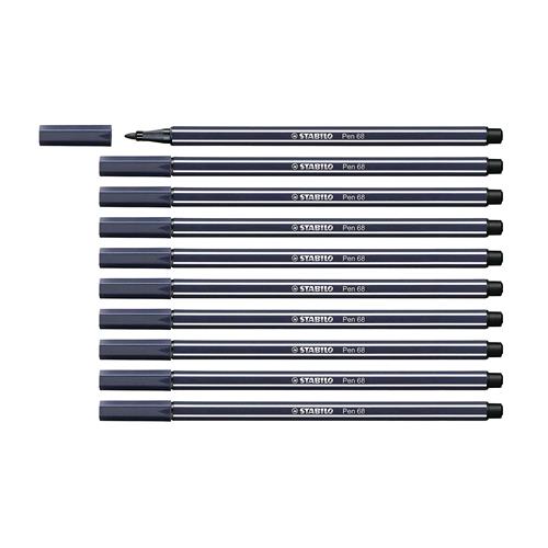 Stabilo Pen 68 Penna Per Grafica Tratto 1 Mm Colore Grigio Di Payne Conf. 10 Pz. - RMN negozio di elettronica