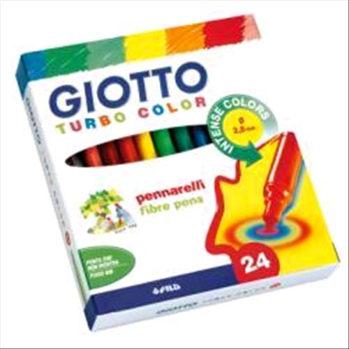 Giotto Turbo Color Pennarelli Lavabili Atossici Punta Fine Colori Assortiti Conf. 24 Pz. - RMN negozio di elettronica
