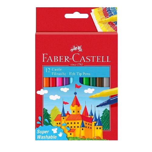 Faber Castell Pennarelli Colori Assortiti Conf 12 Pz. - RMN negozio di elettronica