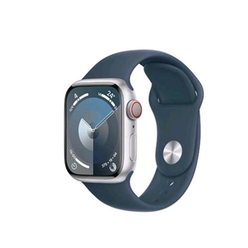 Apple Watch Series 9 Gps + Cellular 41Mm Aluminium Case Silver Con Cinturino Sport Band Storm Blue M/L - RMN negozio di elettronica