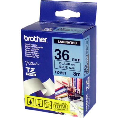 Brother Tze561 Nastro Laminato 36Mm X 8Mt Colore Blu Stampa Black - RMN negozio di elettronica